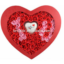 Good quality Cheap price Beautiful design Soap flower with Heart shape plastic box